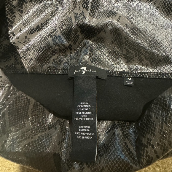 7 For All Mankind Faux Leather Leggings - Picture 2 of 2